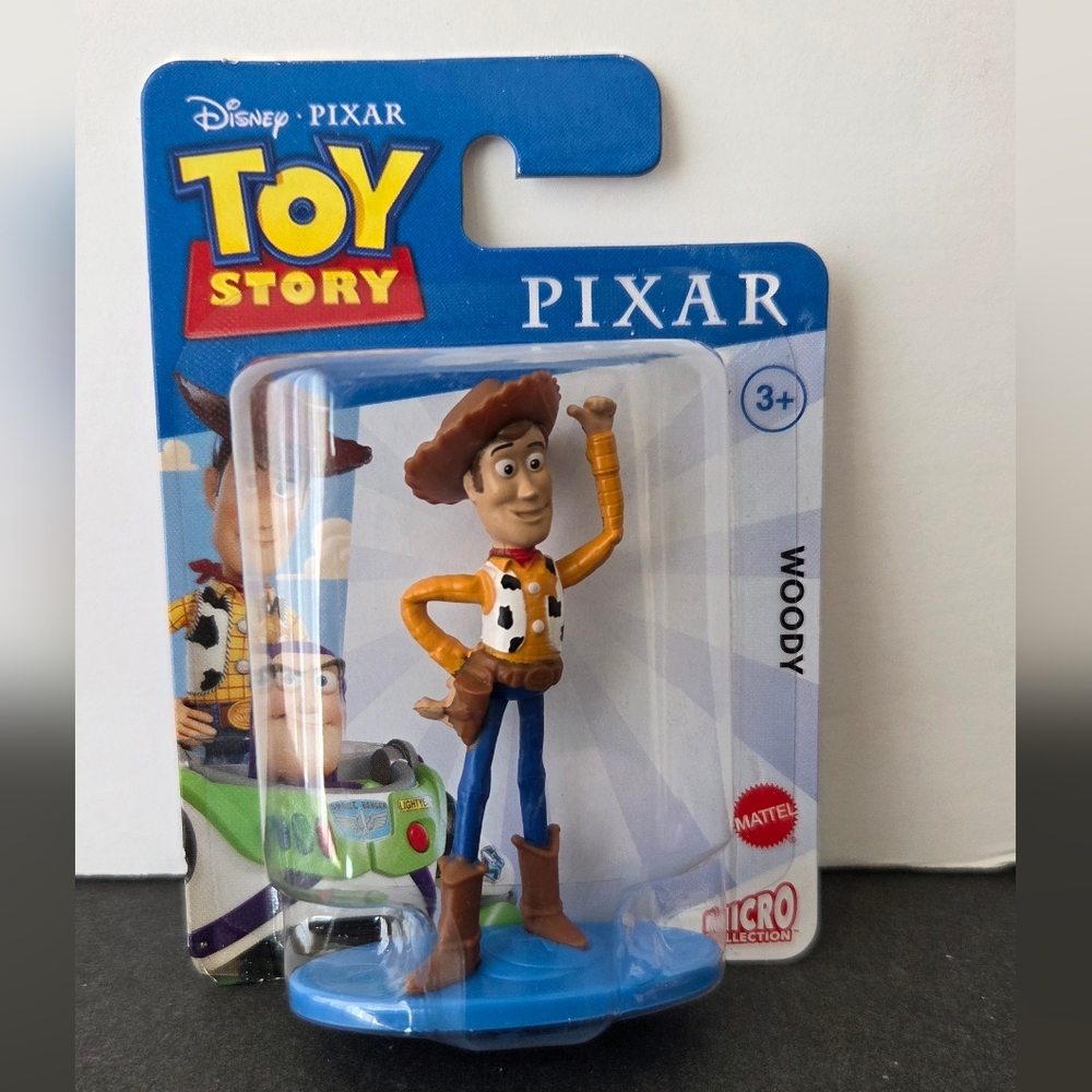 Toy Story Woody Disney Mattel Micro Collection Figure 2.75" Cake Topper Toy